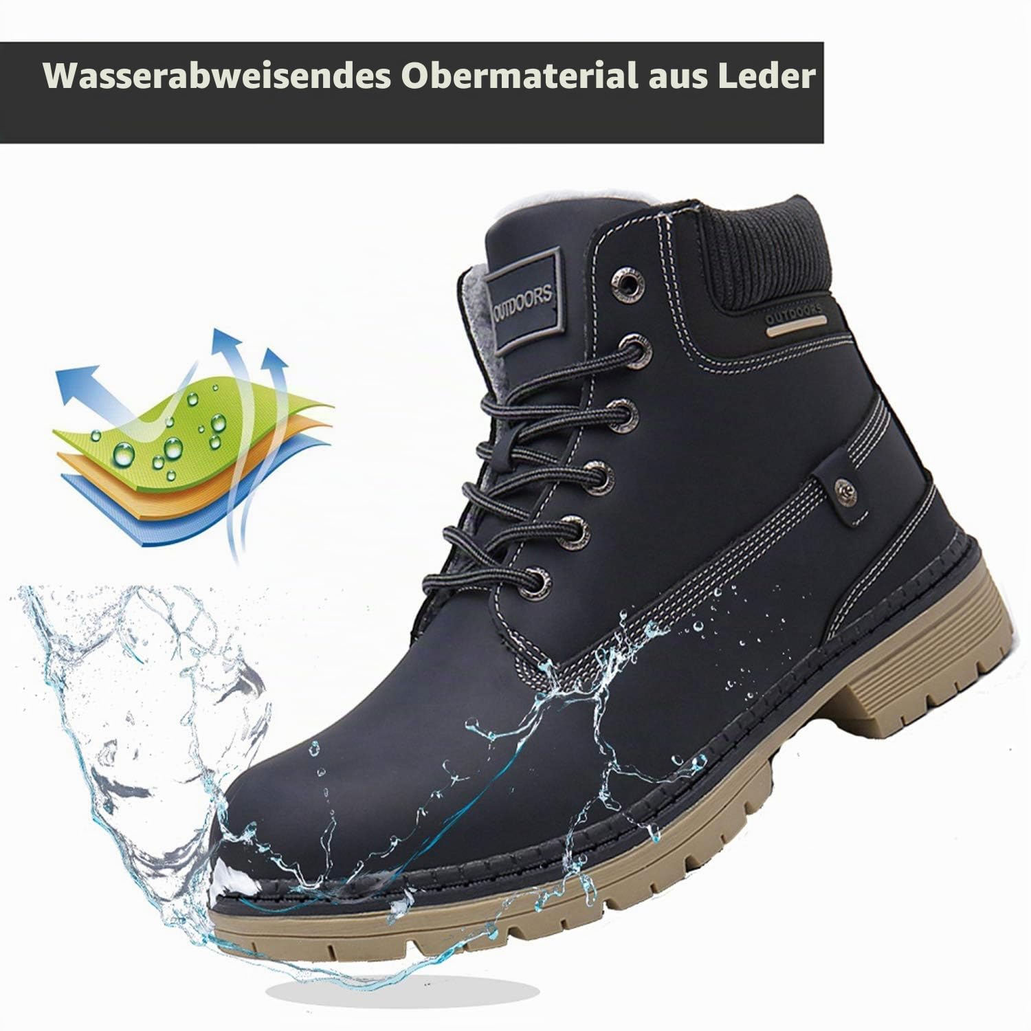 Eagsouni Winterschuhe Herren Damen