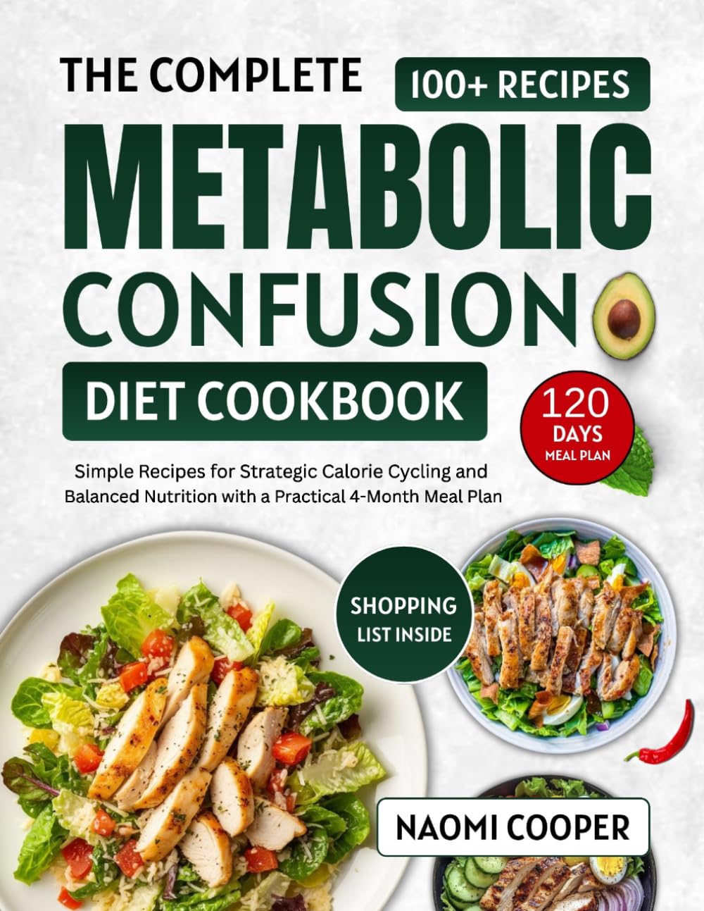The Complete Metabolic Confusion Diet Cookbook: Simple Recipes for Strategic Calorie Cycling and Balanced Nutrition with a Practical 4-Month Meal Plan
