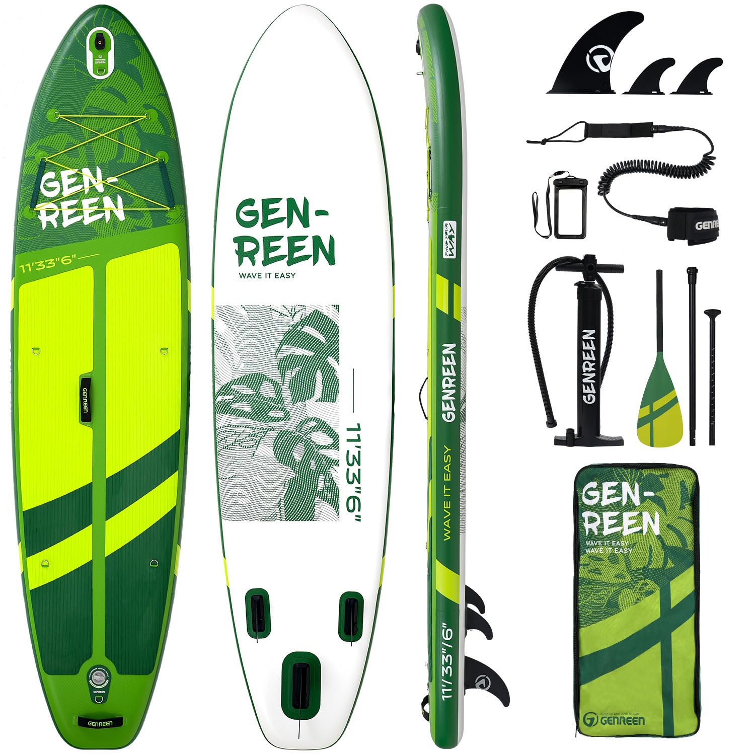 Amazon | GENREEN スタンドアップパドルボード supボード パドルボード