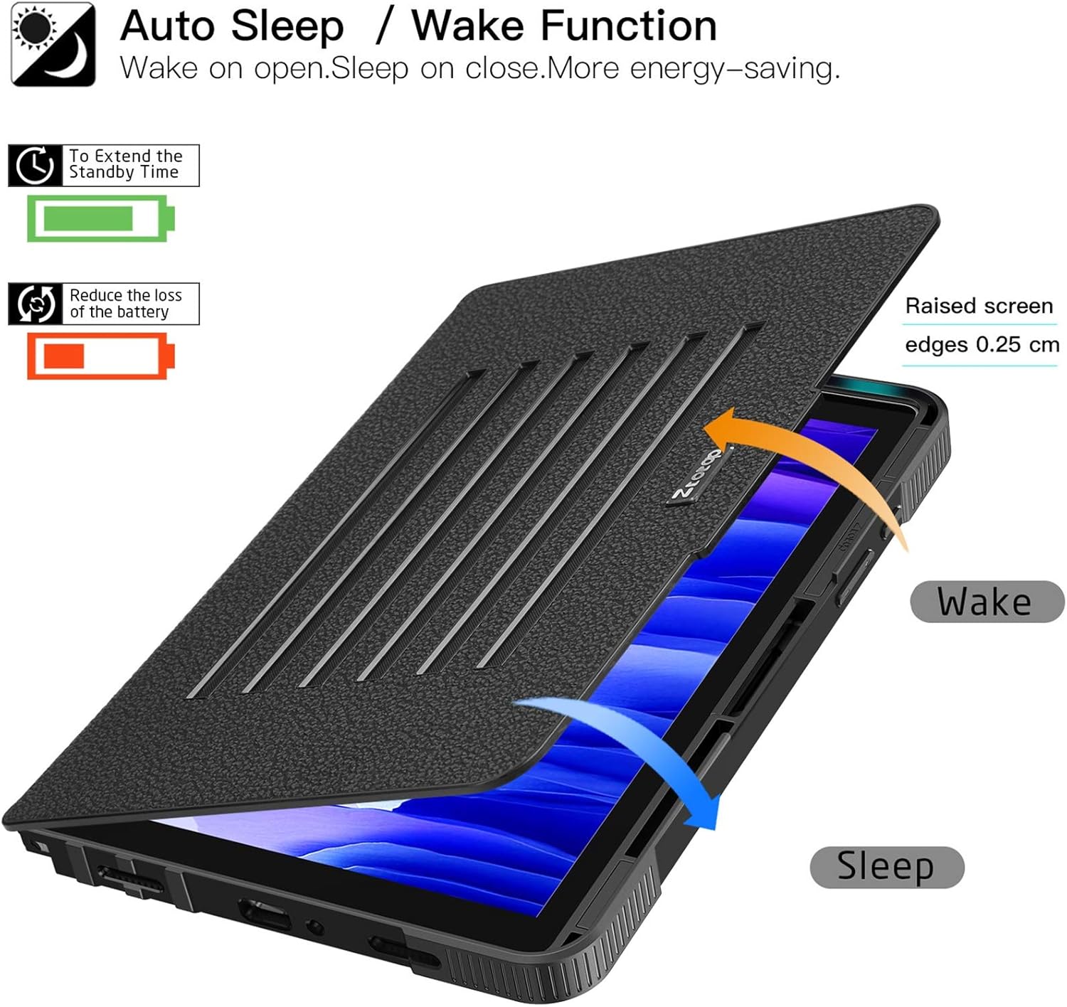 Flаѕh Dеаlѕ - 60% оƒƒ Ztotop Case for Samsung Galaxy Tab A7 10.4 Inch Tablet 2020 (SM-T500/505/507) ,[6 Magnetic Stand Angles] Heavy Duty Highly Protective & Shock Absorption Cover with Auto Wake/Sleep , Black