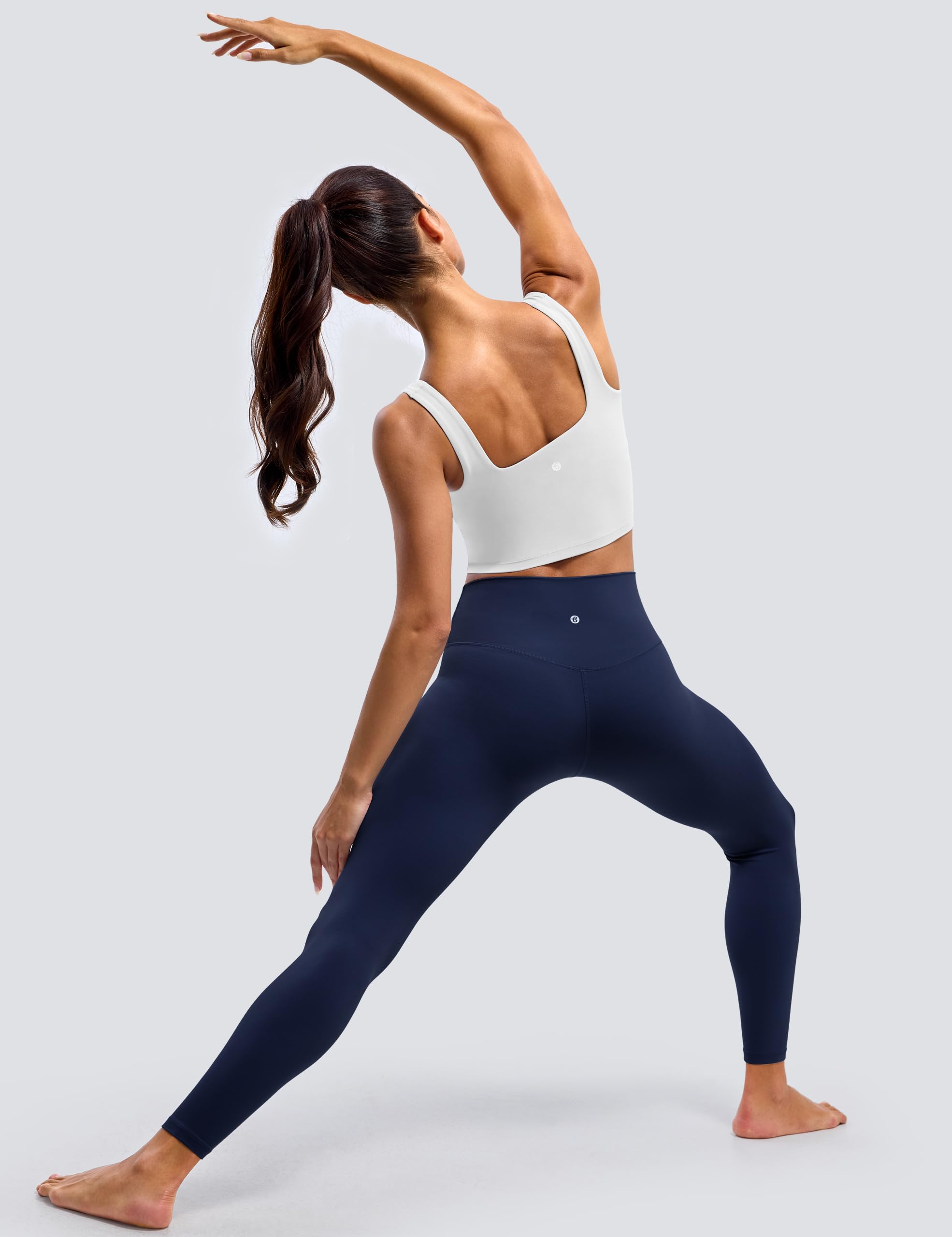 BAYDI Clouduxi, leggings sportivi da donna, a vita alta, con tasche, opachi e morbidi, 7/8, per yoga, palestra, tutti i giorni