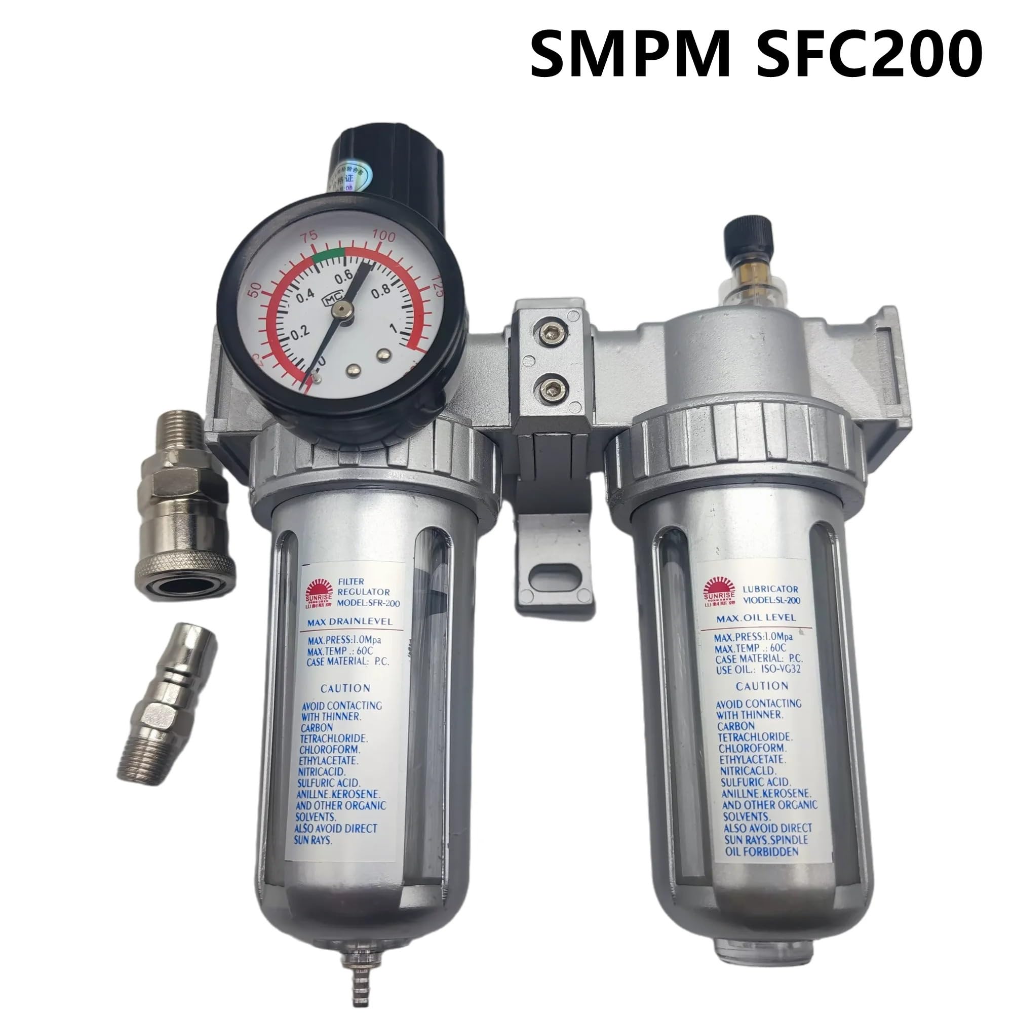 Regolatore pneumatico del filtro Regolatore del filtro dell'aria Separatore dell'olio e dell'acqua SFC-200 SFC-300 SFC-400 (1/4 3/8 1/2 pollici)(Sfc-200 Smpm)