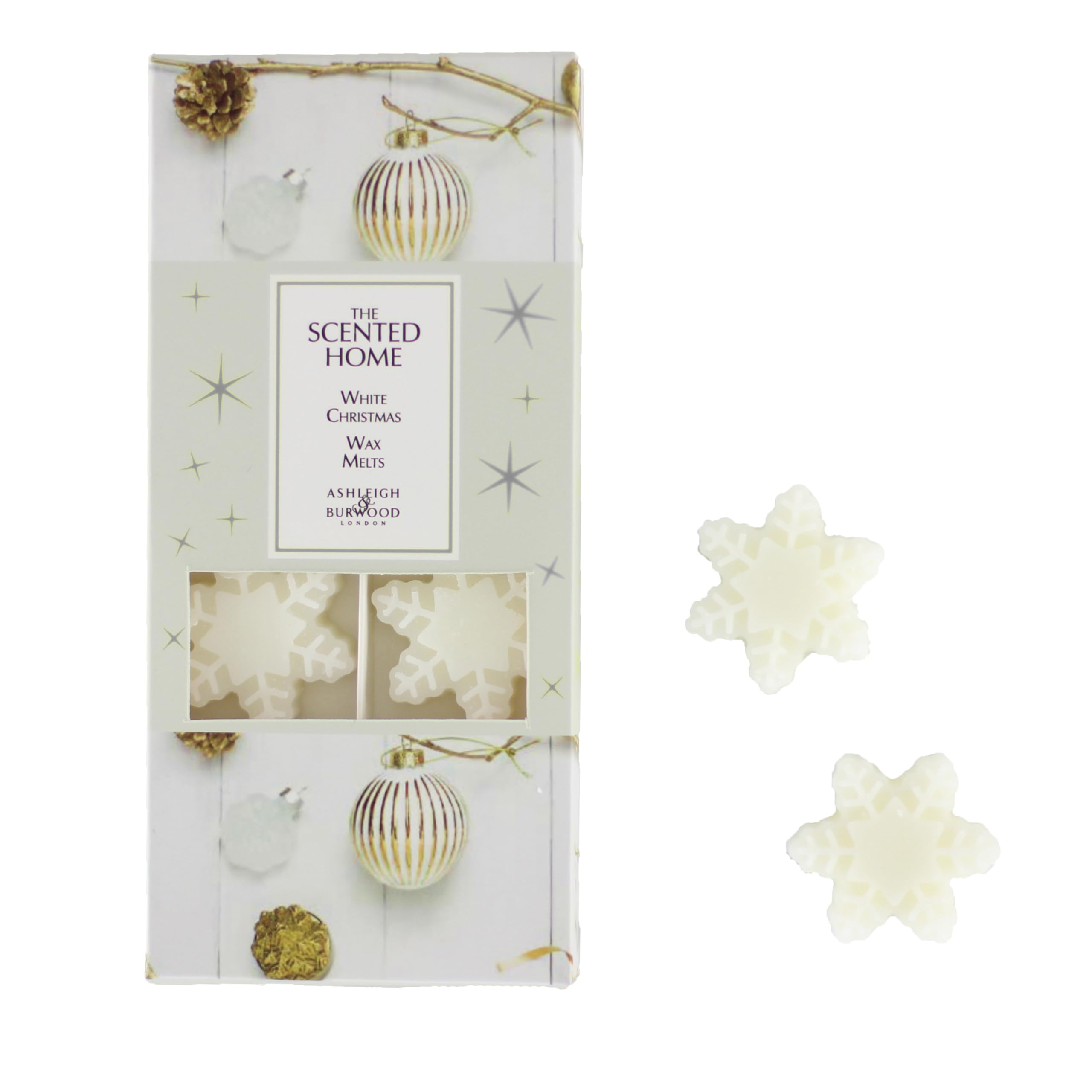 Ashleigh & Burwood White Christmas The Scented Home Christmas Snowflake Wax Melts (White Christmas)