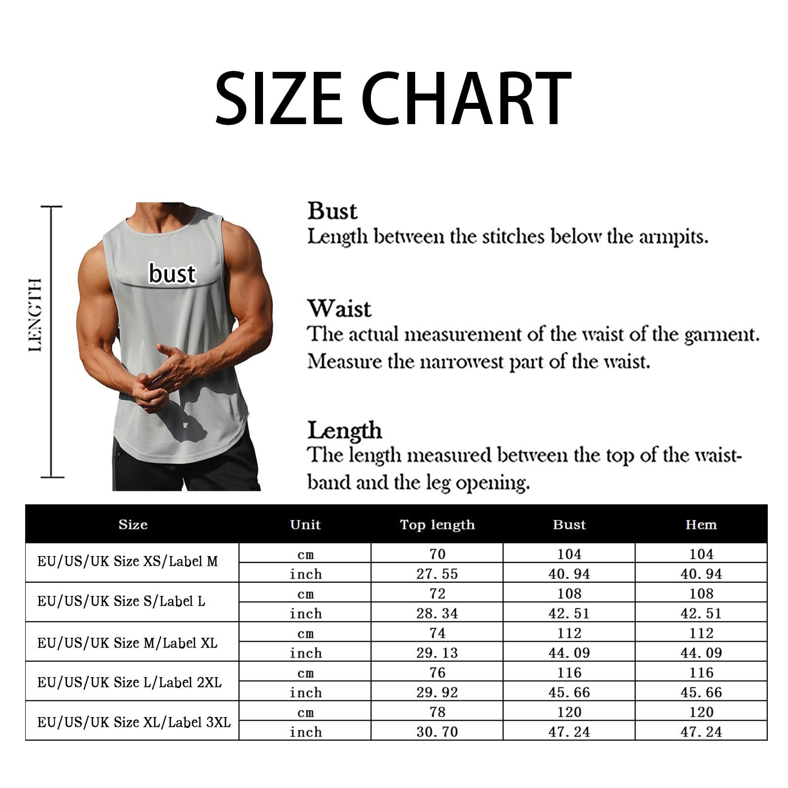 Litthing Débardeurs de Course pour Hommes Tank Top sans Manches T-Shirt | Séchage Rapide, Gymnastique, Les Entraînements, Été Lâche, Décontracté Respirant