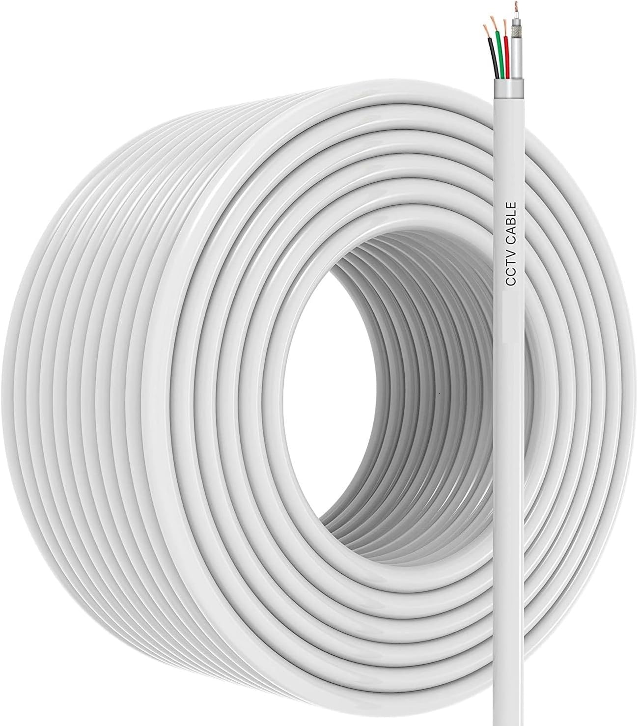 Manton 23AWG Pure Copper 3+1 CCTV Camera Coaxial Cable For High-Speed