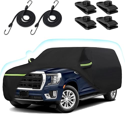 Funda de automóvil para Chevrolet TahoeCadillac EscaladeGMC Yukon 2007-2025, 6 capas, resistente al agua, lluvia, UV, polvo, nieve, protección al
