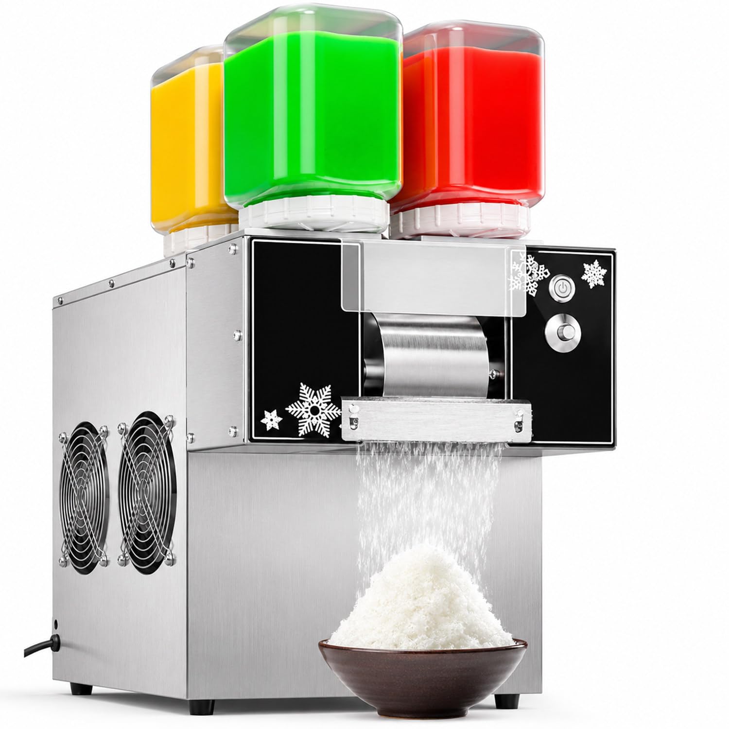 Commercial Snow Cone Machine, Snowflake Ice Maker Machine, Flake Ice Maker