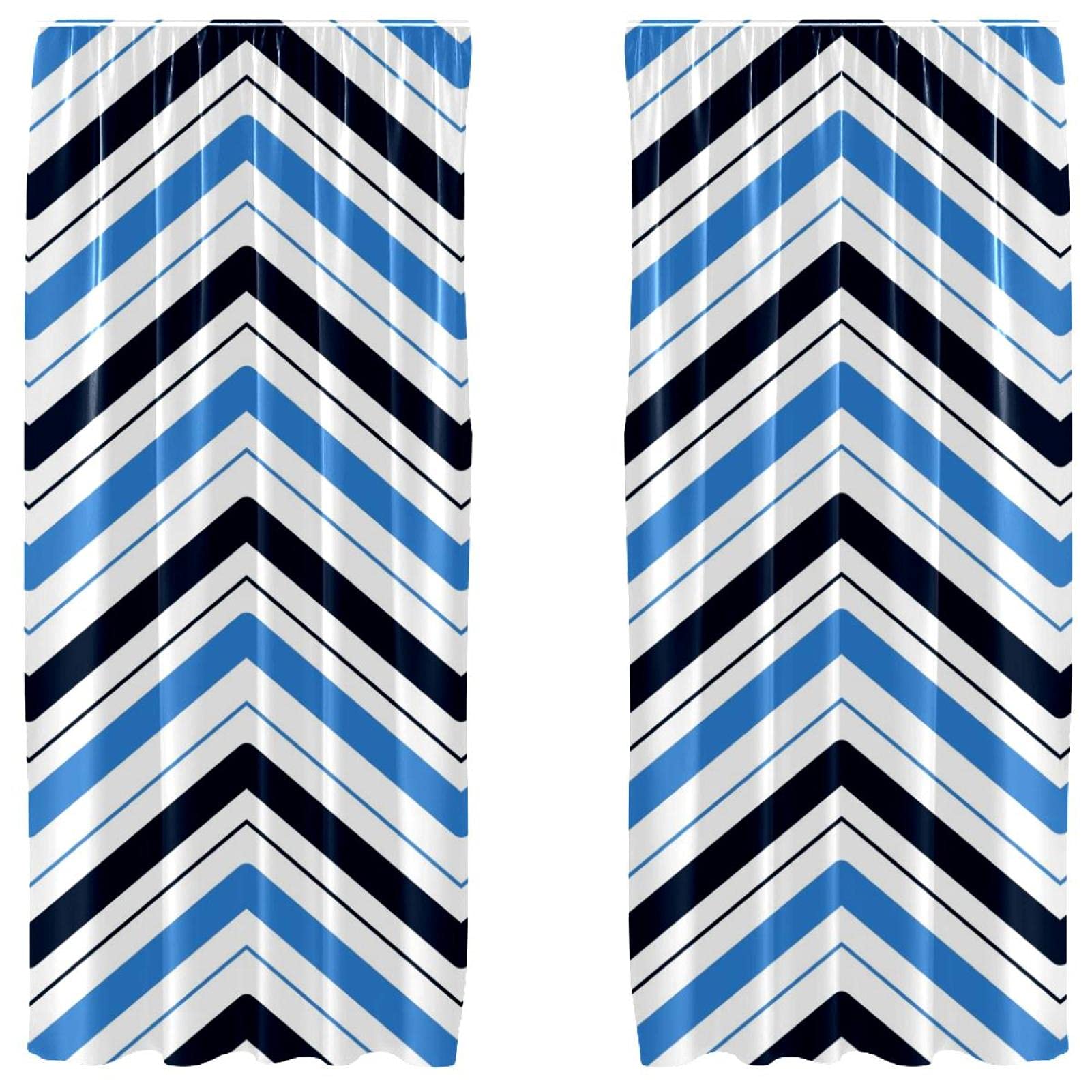 Rideaux occultants microfibre bloquant la lumière pour grand salon bleu