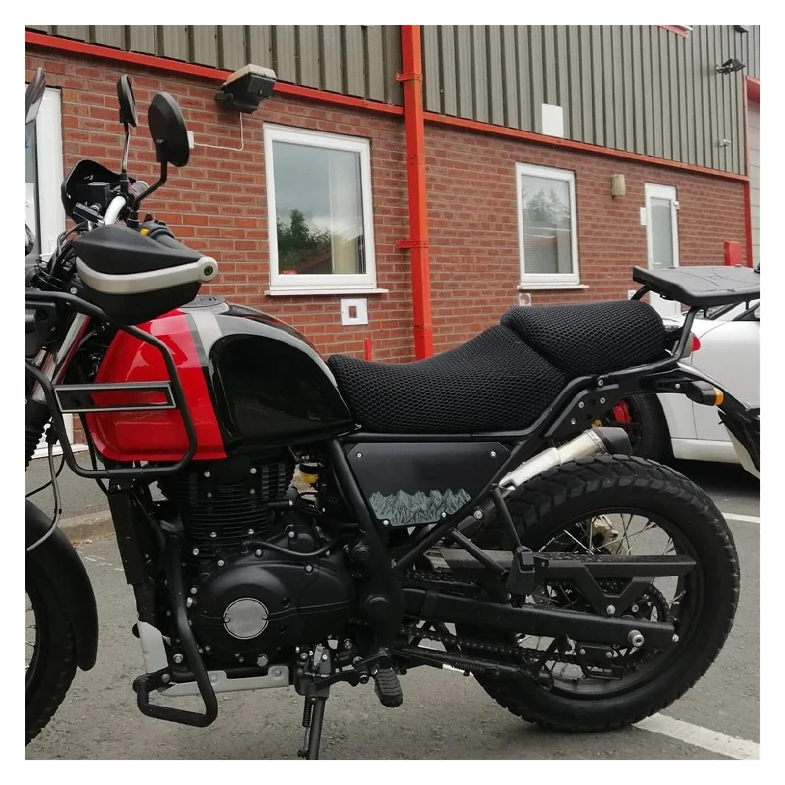 Motocicletta‌ copri Sella Coprisella Accessori Coprisedile Passeggero Moto Per Himalayan-411 Per Himalayan 411 2016-2022 Cuscino COPERTURA SEDILE MOTO