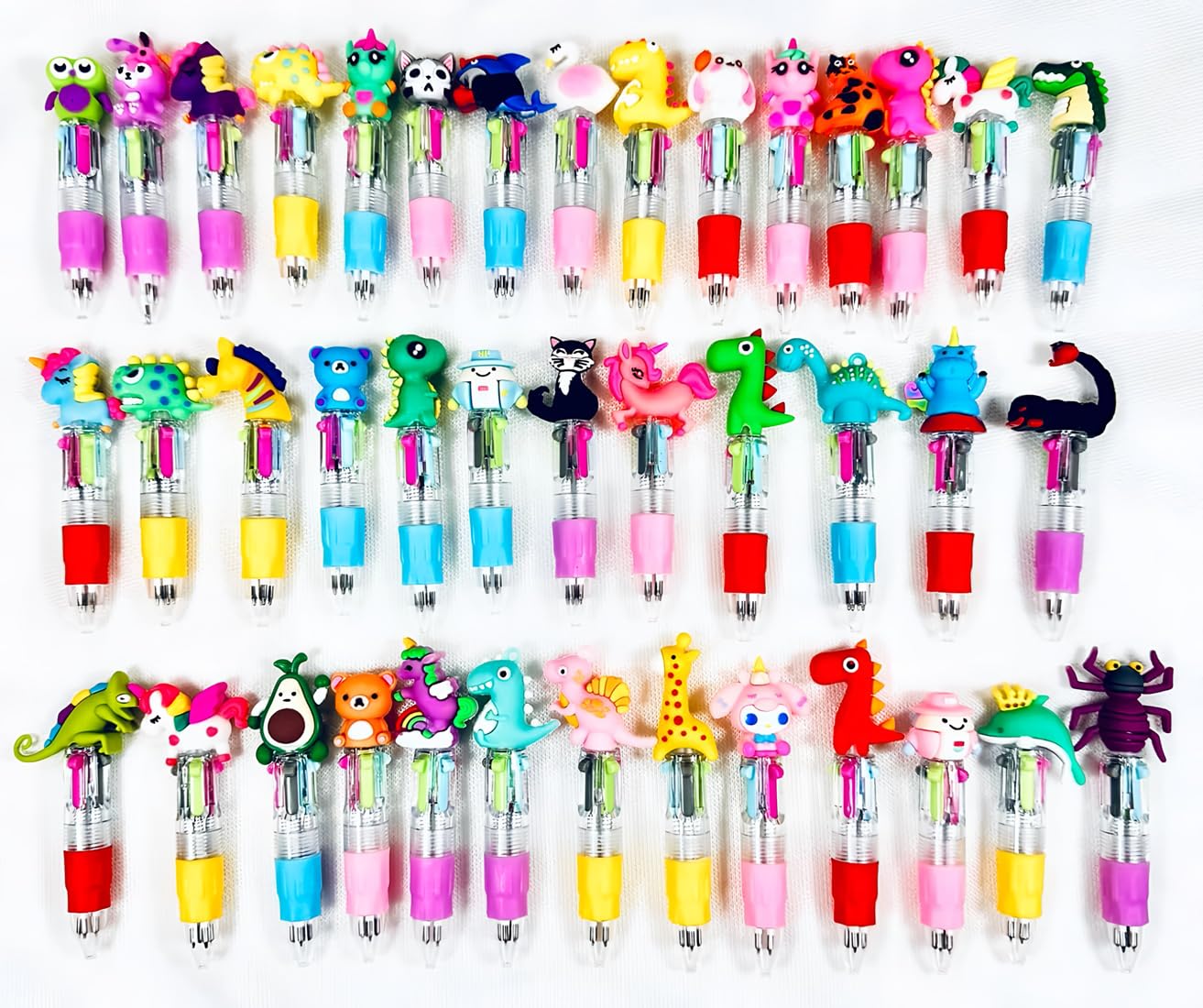 Awinker Pack de 40 Stylos 4 Couleurs pour Enfants - Idéal pour Pochette Cadeau Anniversaire Enfant Invites