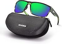 Vista 19 de TOREGE - Lentes de sol polarizados deportivos para hombres y mujeres, para ciclismo, correr, golf, pesca, TR26 Marco negro y lente plateado cobre