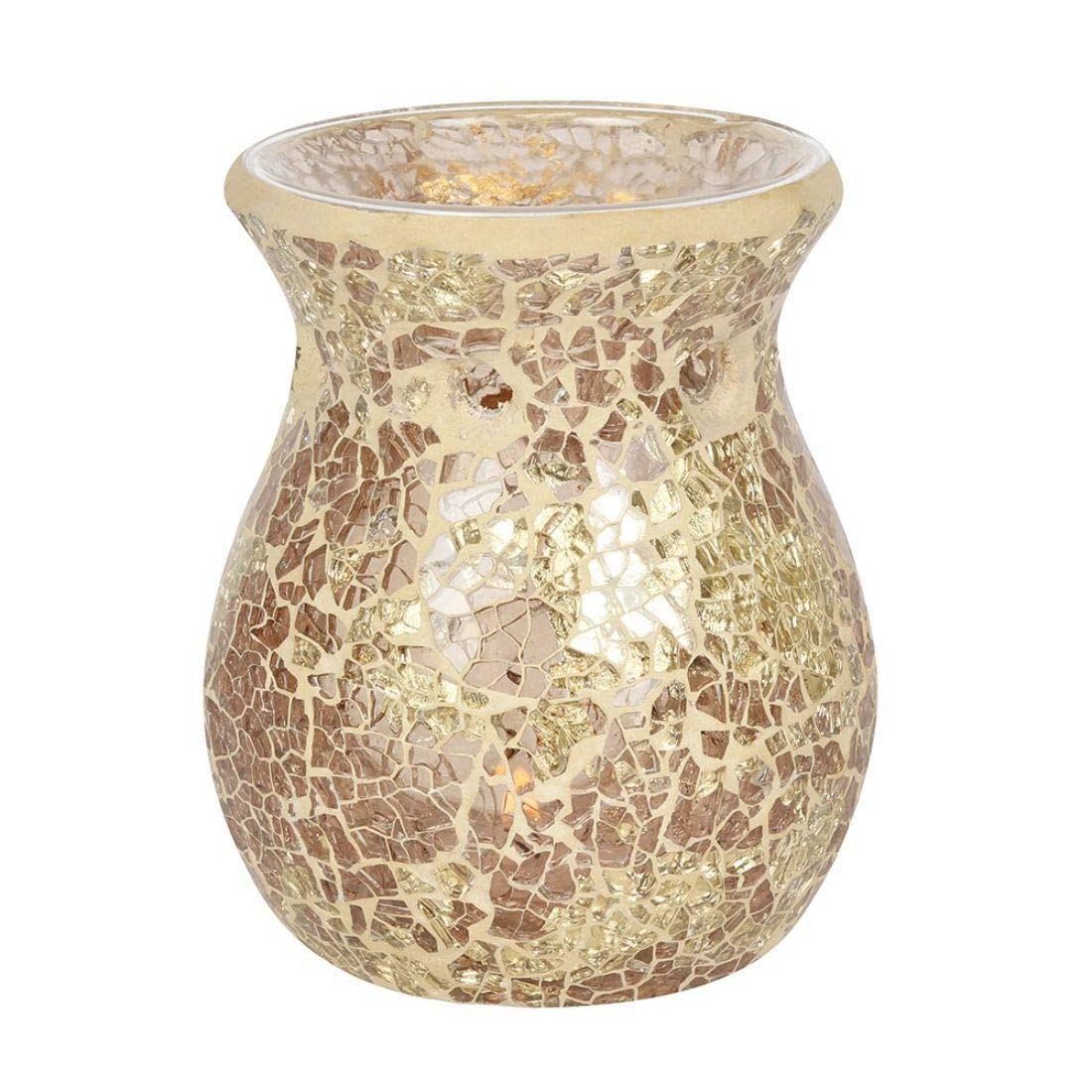 Lampada a fungo in mosaico rosso in stile etnico per la decorazione