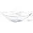 PLASTICPRO Disposable 64 ounce Square Serving Bowls, Party Snack or Salad Bowl, Large Plastic Crystal Clear Pack of 4