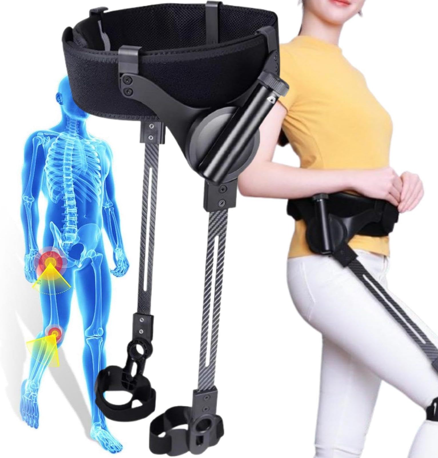 Bionic Aid Exoskeleton Walking Aid Legs Rehab Training Equipment Hiking And Climbing Stairs Assist 3 Levels Of Adjustable Strength For People With Limited Mobility,L-Right