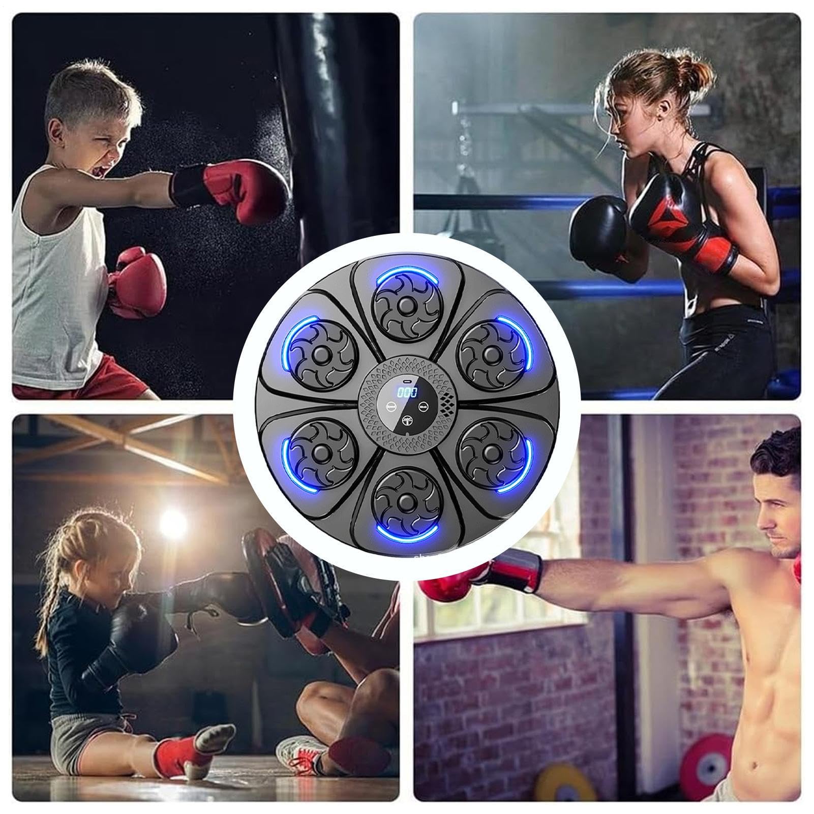 Macchina Da Boxe Musicale Attrezzatura Fitness Elettronica Interattiva | Dispositivo Per Boxe Musicale Per Allenamento Sparring Sport Adulti E Ragazzi Palestra Domestica Indoor