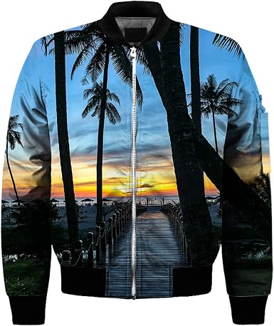 Jacket Men 3D Printed Coat 