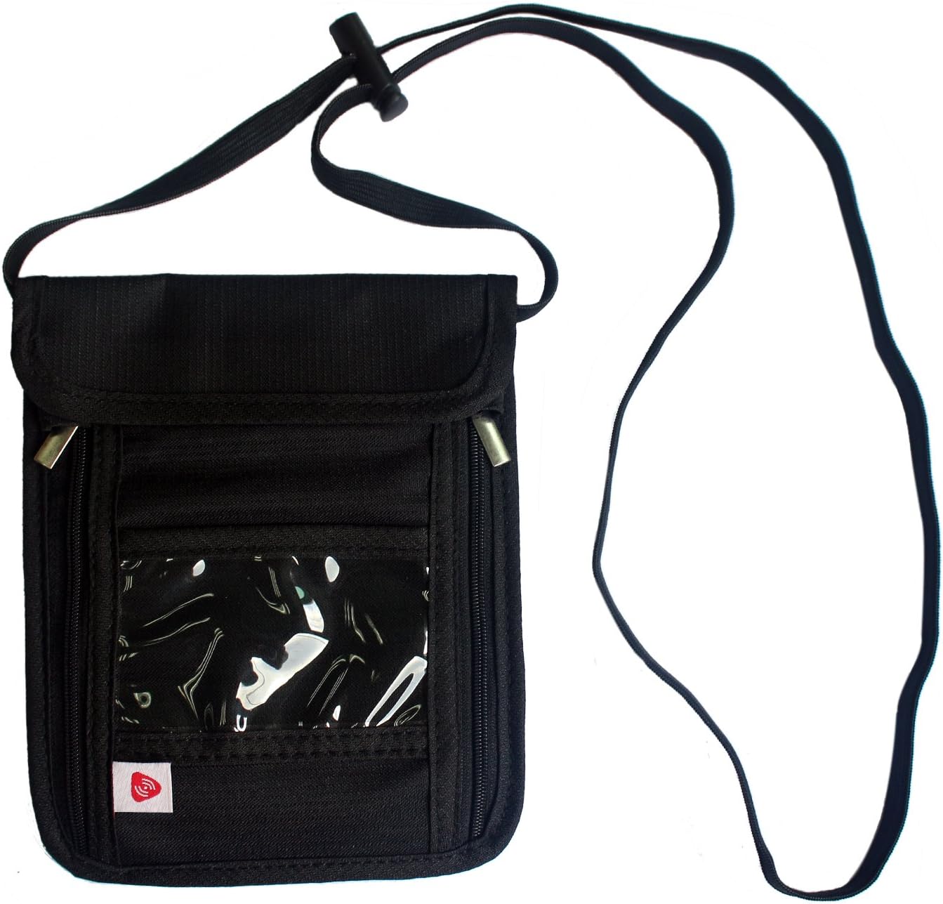 N-E-R Travel Neck Wallet /Passport Holder with RFID Blocking （7.25"×5.7”)