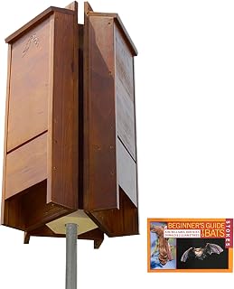 BestNest Premium Stained Triple Bat House Kit, 195 Bats