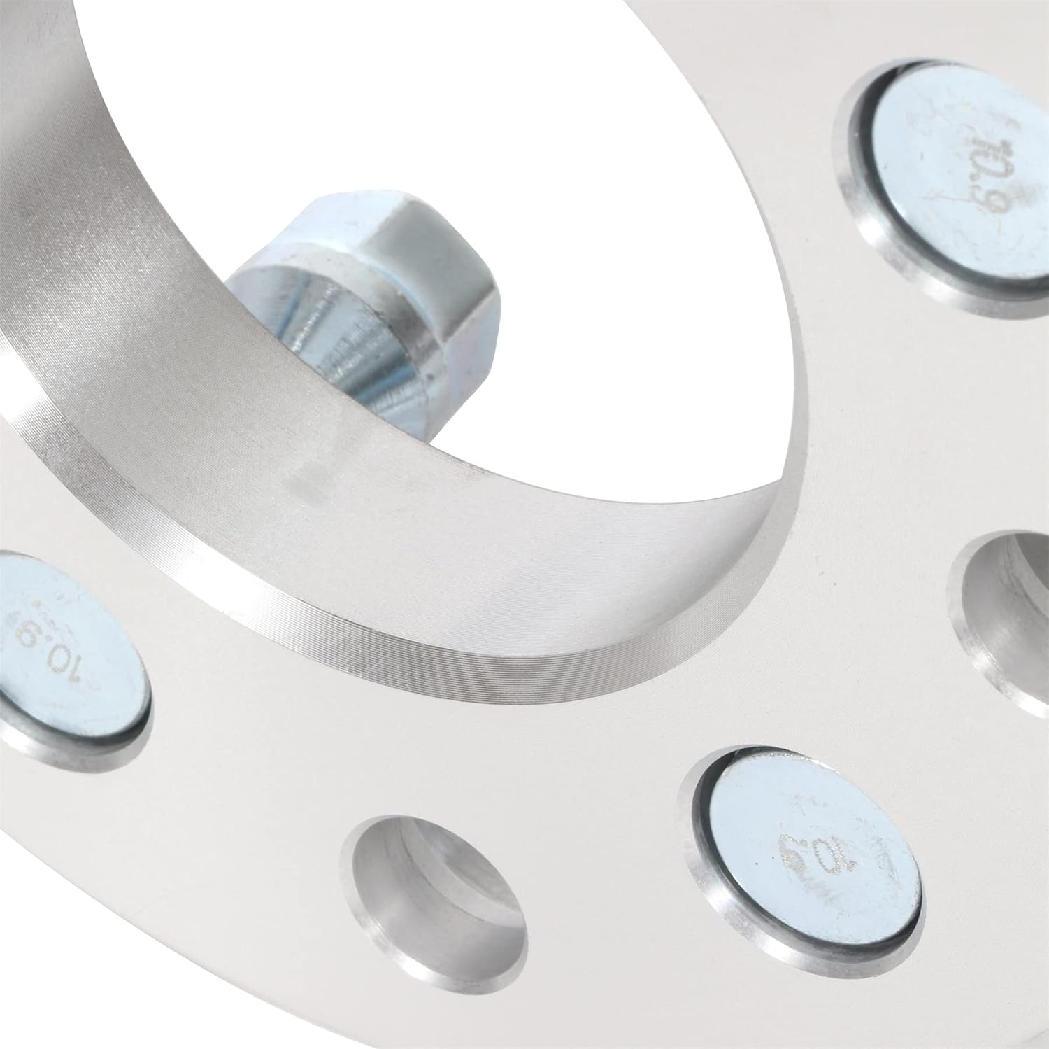 ECCPP 4-Pack 1 inch Wheel Spacer 5x4.75 Wheel Spacer Adapter Kit with M 12x1.5 Studs 78.3mm Hub Bore for Roadmaster,Caprice,Impala,Pacifica,Town & Country,Grand Caravan,Journey 5 Lug Silver Aluminum