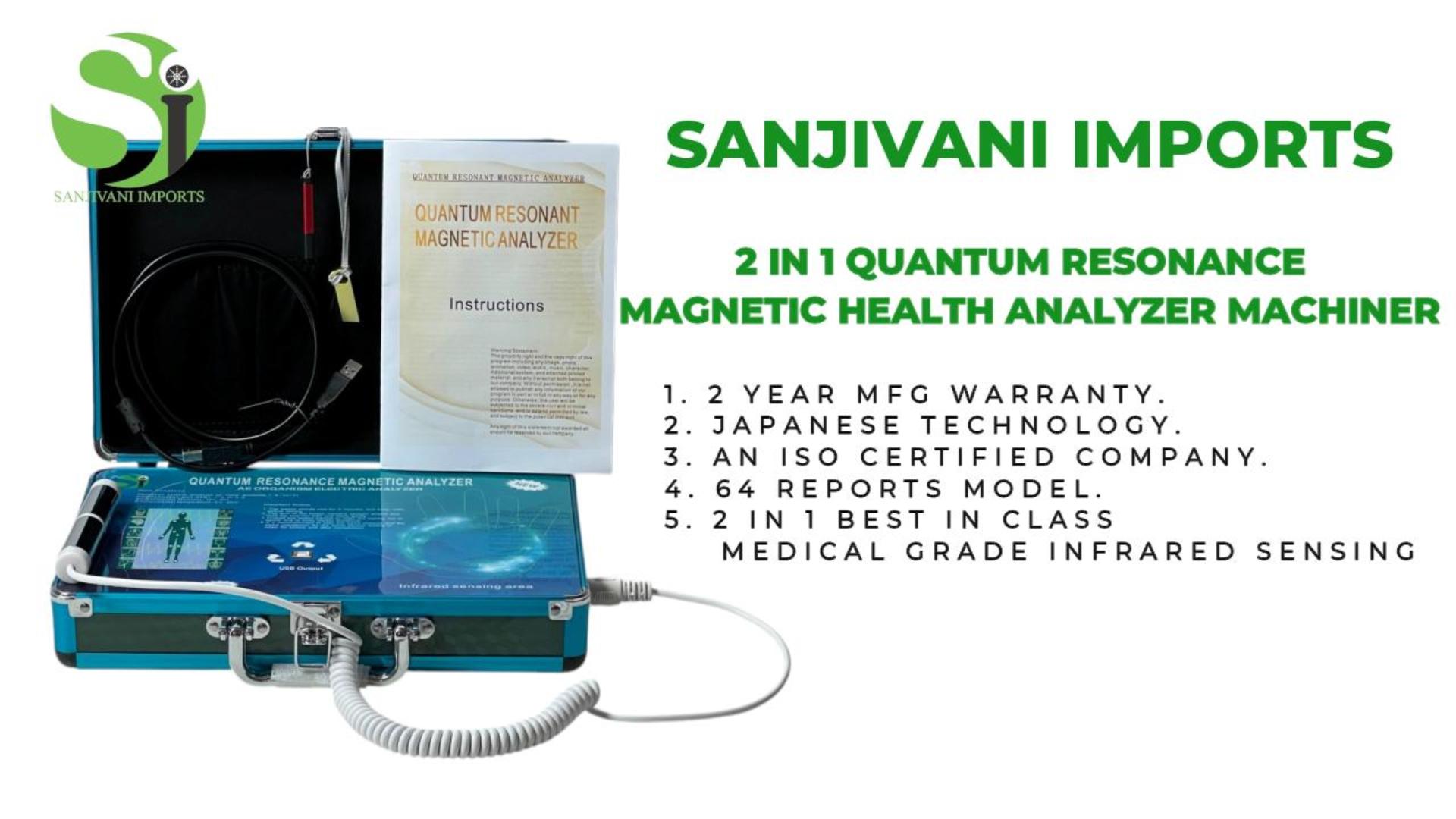 SANJIVANI imports Quantum Resonance Magnetic Health Analyzer, 2-in