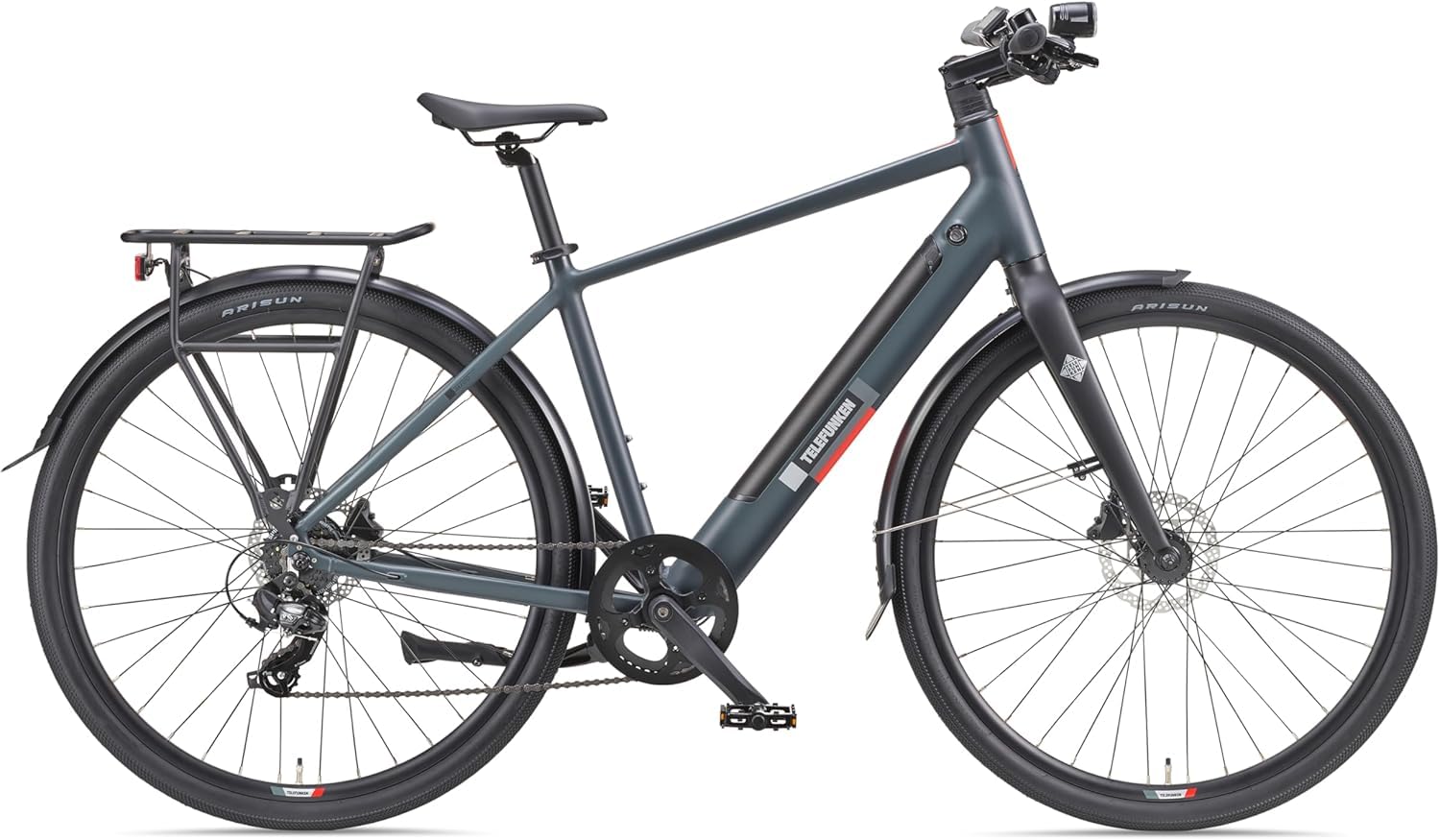 TELEFUNKEN E-Bike 28 Zoll Fahrrad für Damen & Herren mit Scheibenbremsen