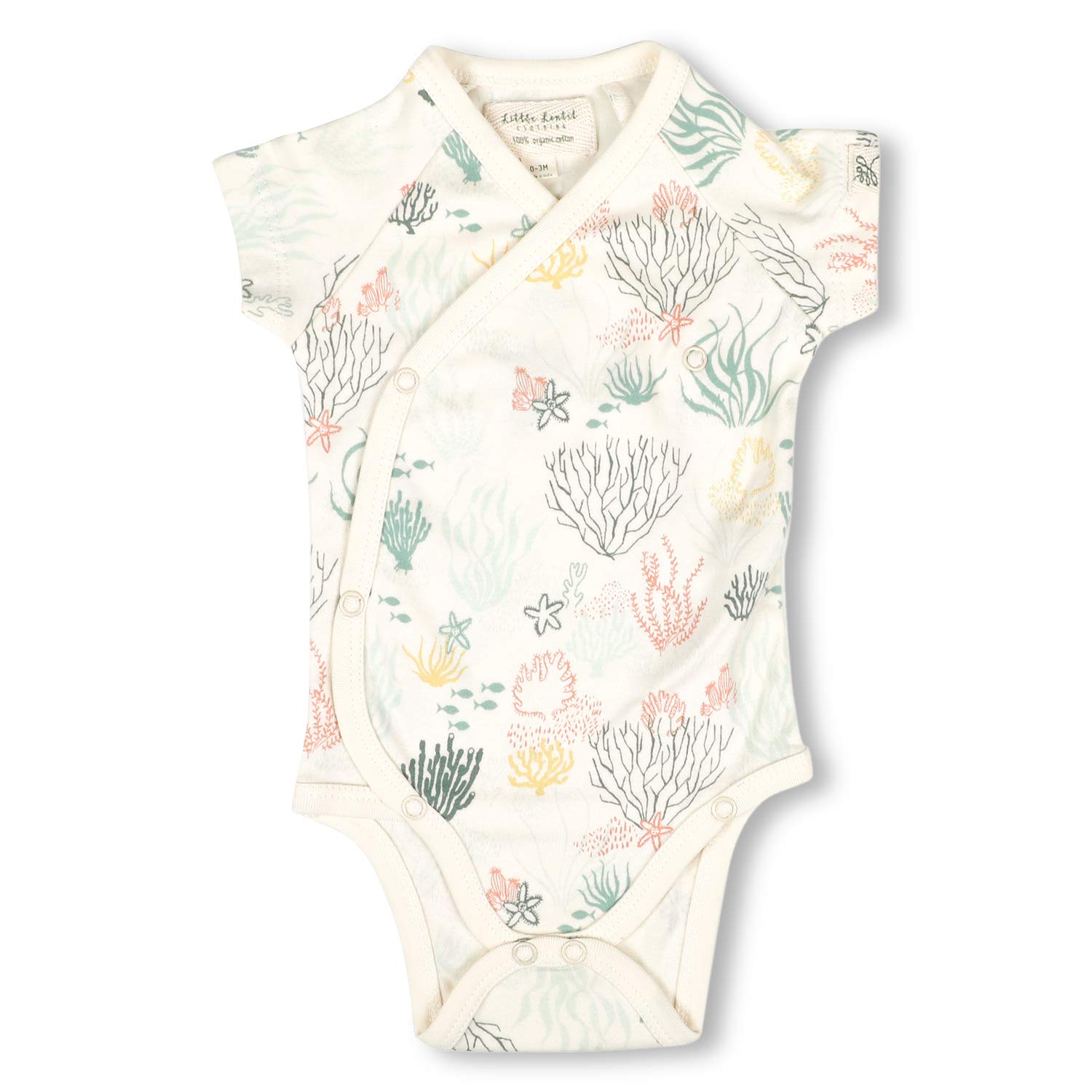 Itsyboo by Waterlemons Boys Girls -Baby Newborn Snap Side Kimono Sleepsuit Multicolour