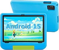 Vista 10 de Tablet infantil de 10.1 pulgadas, tableta Android para niños, Android 15, pantalla de 1280 x 800, CPU Octa-Core, 8 GB+64 GB, 1 TB expandible a Azul