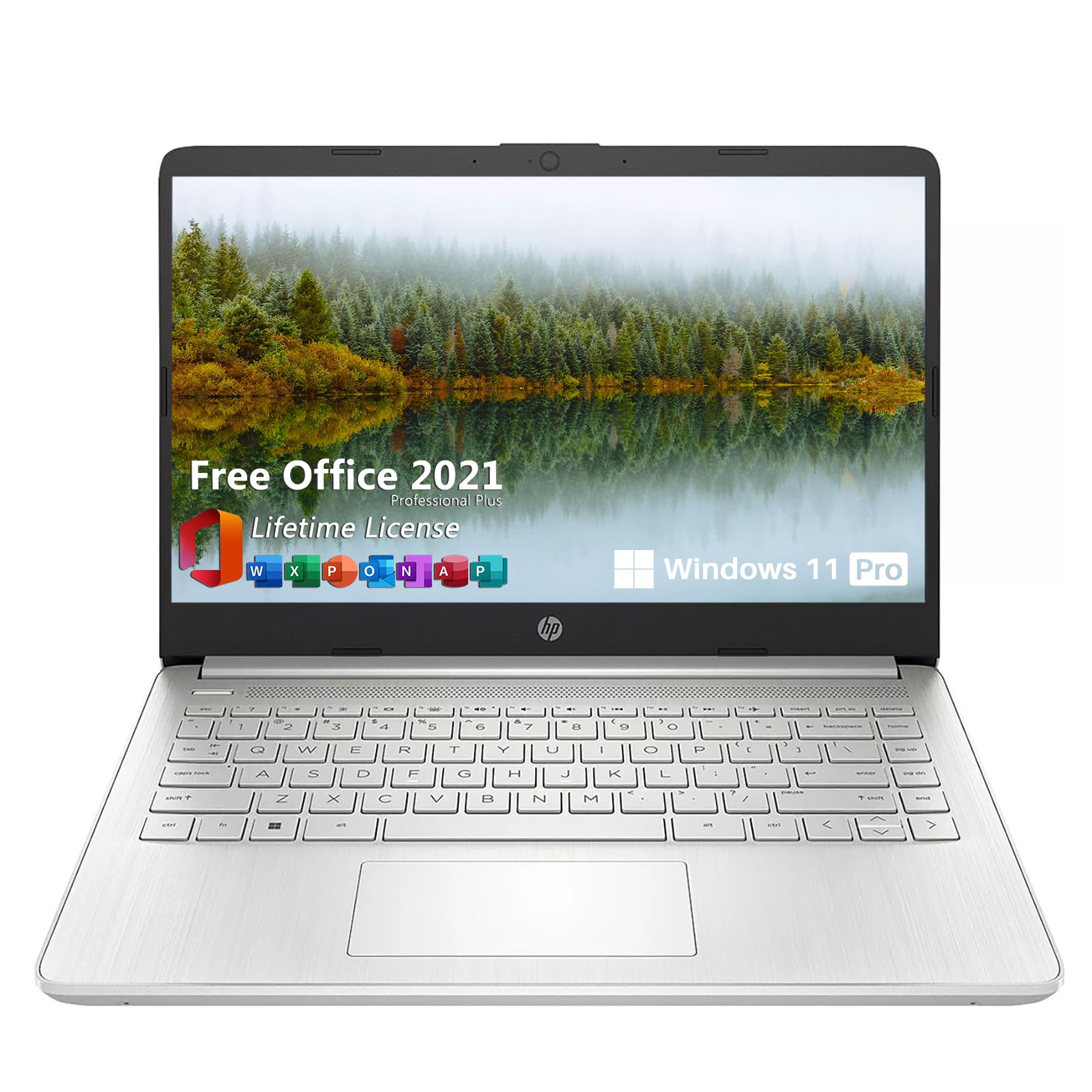 Amazon.com: HP 14” Silver Laptop, Intel Celeron N4120, 16 GB DDR4