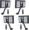 Solar Lights Outdoor, 138 Led Lamp Waterproof Cordless Solar Flood Light, Security Motion Sensor Light Luces Solares for Patio, Front Door, Deck, Fence, Gutter, Yard, Shed, Path4 Pack
