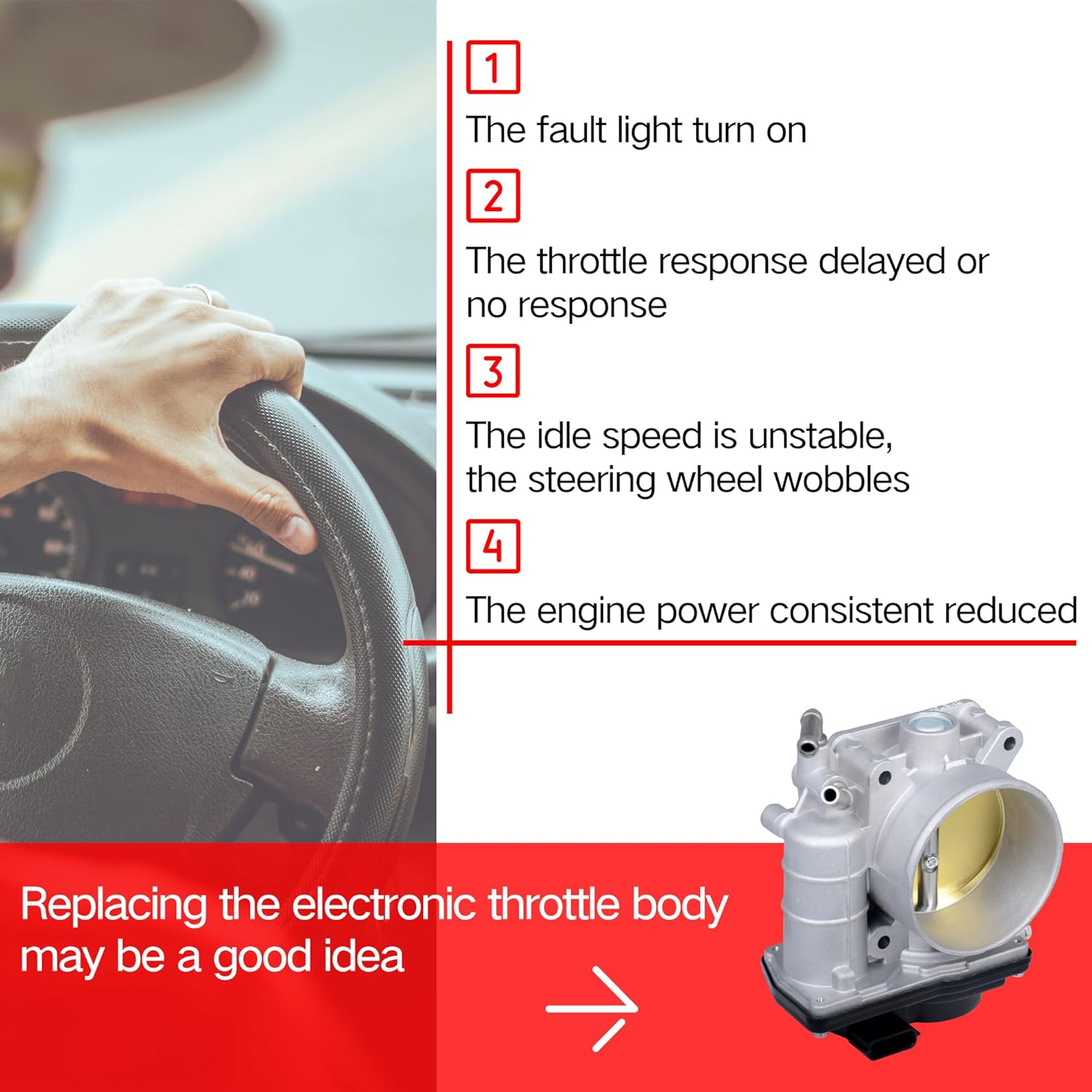 Electronic Throttle body Assembly Compatible with 2007-2014 Nissan Altima 2013-2014 Pathfinder 2009-2014 Murano 2011-2014 Quest 2014-2015 Infiniti QX60 Replaces OE 16119-JA10A 16119-JA10B - Image 6