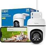 Tapo C510W 2K Caméra de Surveillance WiFi extérieur 360°, Vision Nocturne Couleur, Détection de Personne et Suivi de Mouvement, Étanche IP65, Alarme sonore Personnalisable - 1
