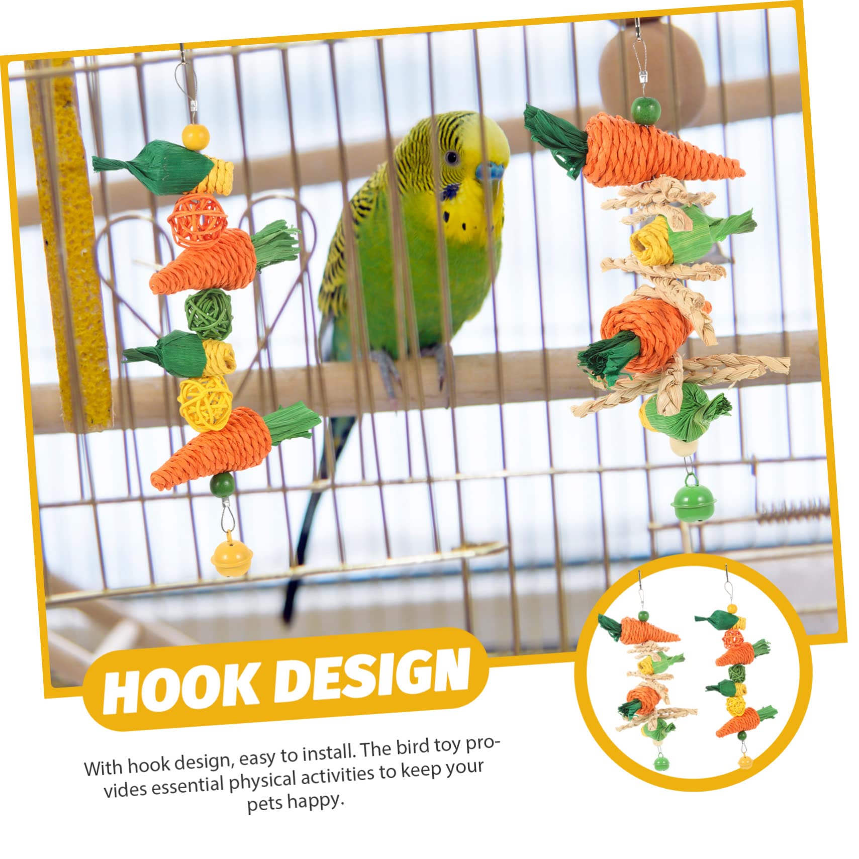 INOOMP 10stücke Verschleißfestes Vogelspielzeug Naturmaterialien Für Papageien Und Nymphensittiche Kauspielzeug Beschäftigung Und Dekoration Für Vögel Für Spiel Und Zahnpflege