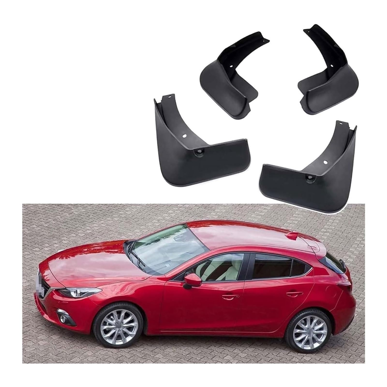 Garde-boue Mazda 3 Hatchback 2014-2018 anti-rayures pour éliminer les impacts de projections - 7