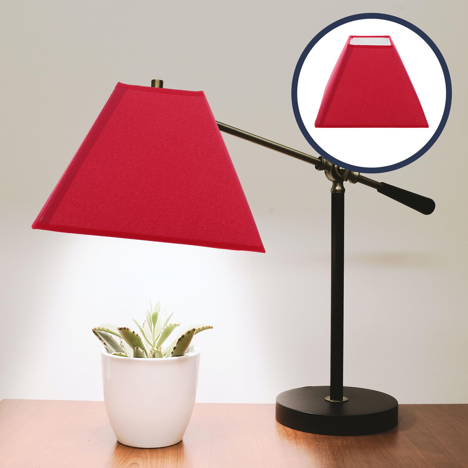 Lampada Rossa, Copertura Delicata per Parete e Soffitto | Stile Semplice, per Camera da Letto e Stanza, Diffusione Decorativa della Luce, Non Facile da Sbiadire