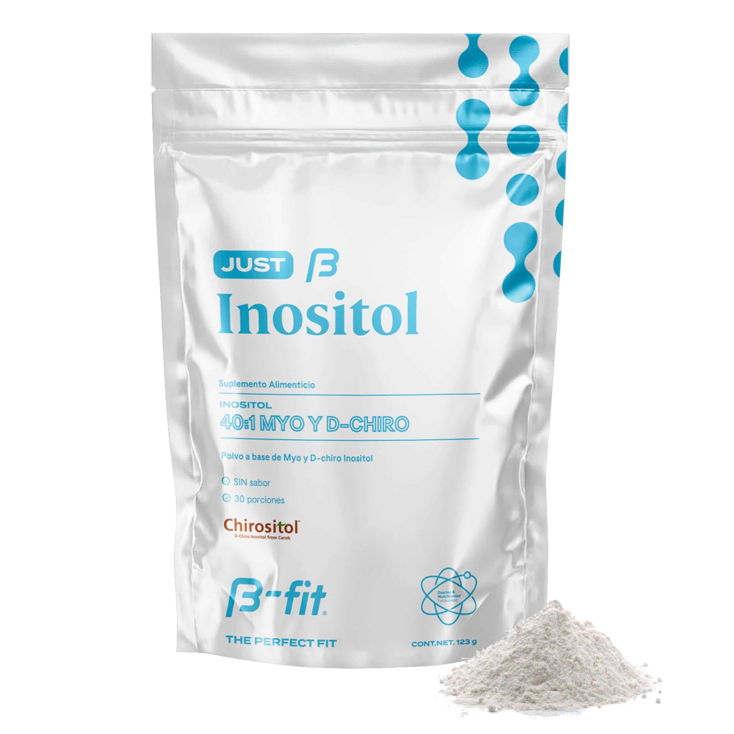 B-FIT B Just Inositol - Myo Inositol y D-Chiro Inositol Fórmula 40:1 ...