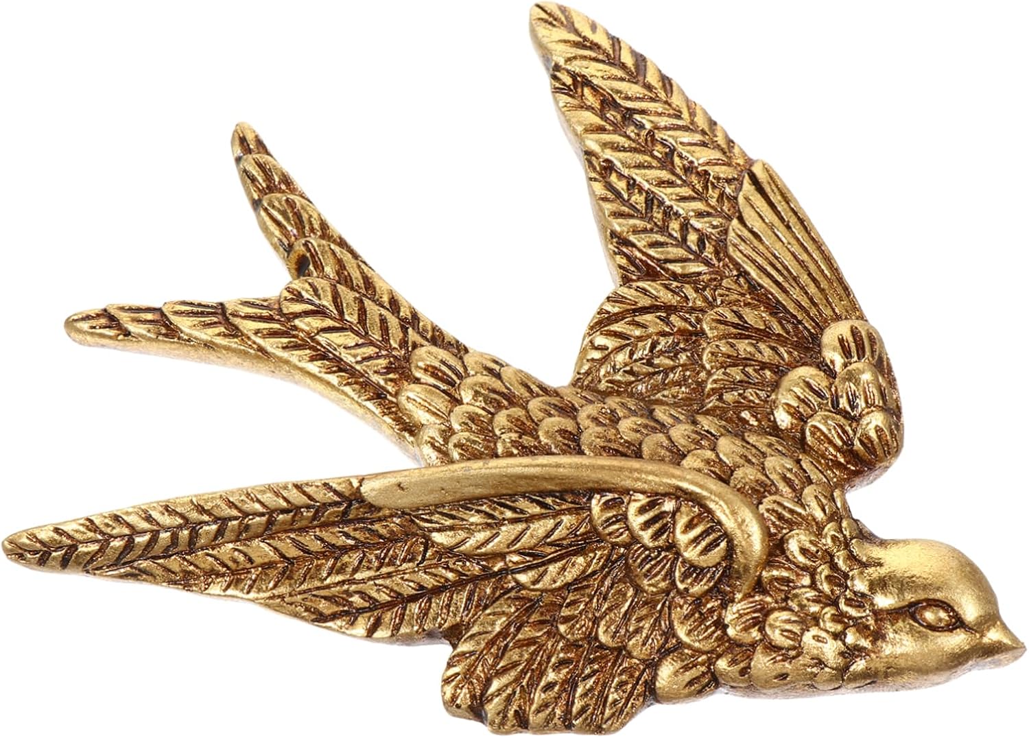 ABOOFAN 5pcs Swallow Wall Hanging Birds Wall Sculpture Animal Sculpture Decorative Rustic Wedding Decor Iron Resin Crafts Home Decoration Pendant The Bird 3d Old Resin