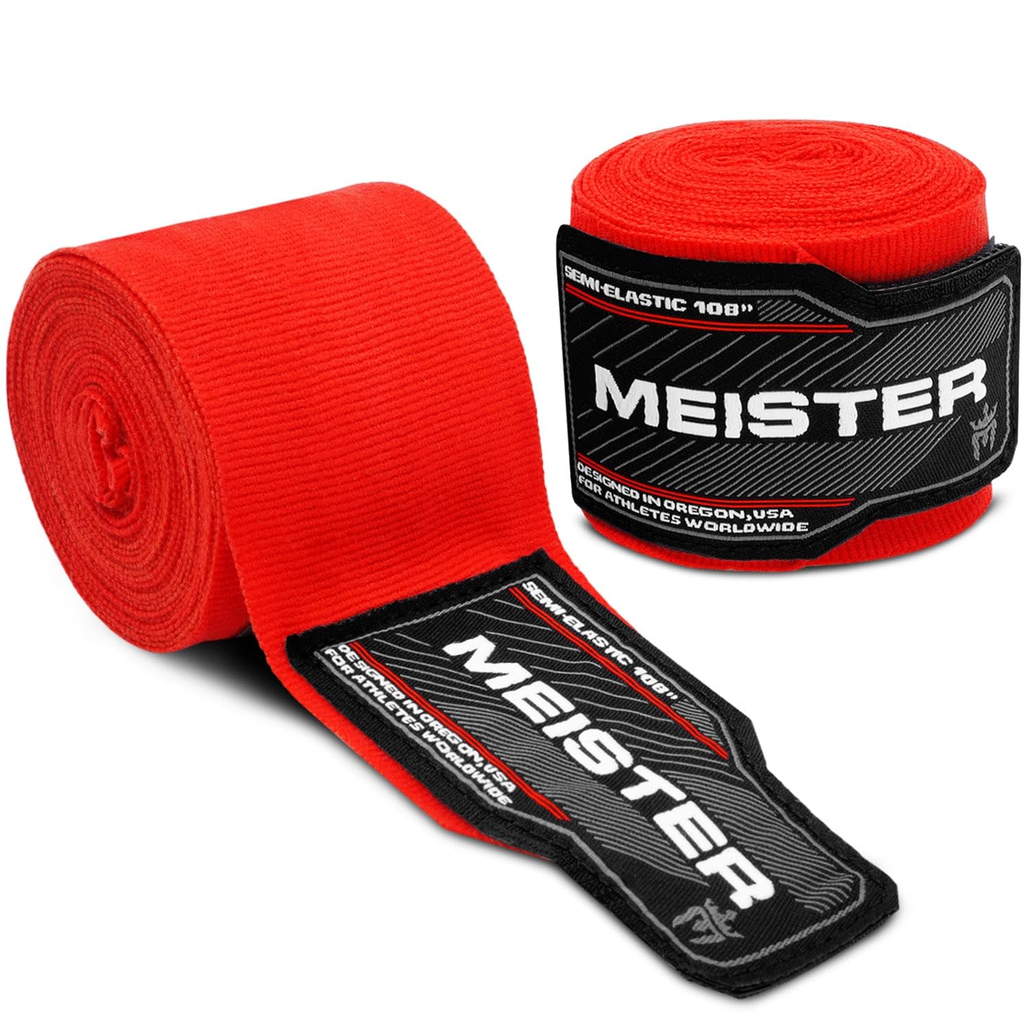 Meister Junior 108" Vendajes Elásticos de Algodón para Manos para MMA y Boxeo (Par)