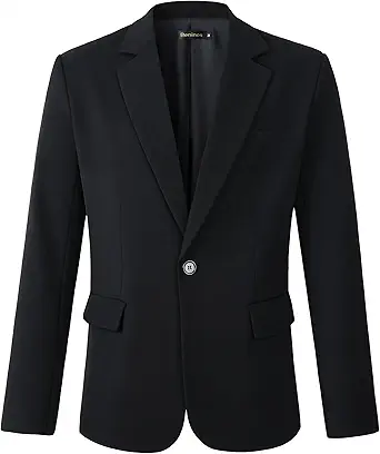 Beninos Mens Sport Coat Casual Blazer One Button Business Suit Jacket