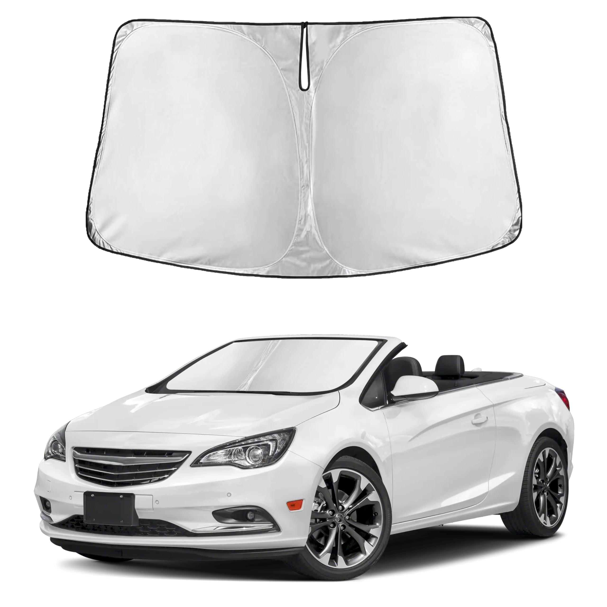 EcoNour Windshield Sunshade Compatible for Buick Cascada 2016-2019