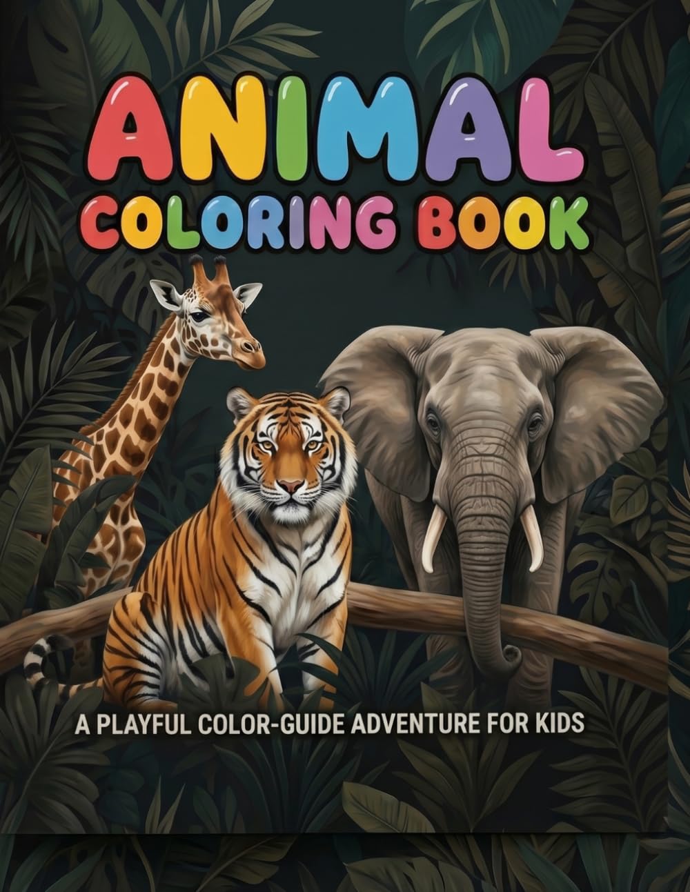 Animal Coloring Book: A Playful Color-Guide Adventure for Kids