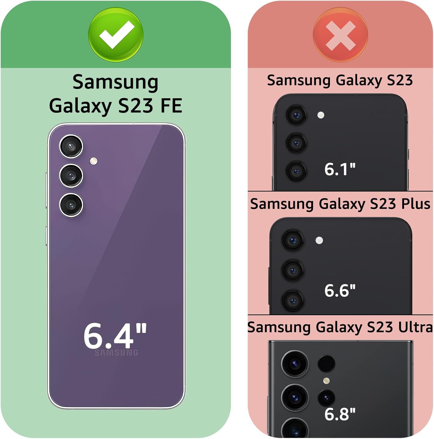 XcaseBar for Samsung Galaxy S23 FE Wallet case with Zipper Credit Card Holder【RFID Blocking】, Flip Folio Book PU Leather Phone case Shockproof Cover Women Men for Samsung S23FE case Wine Red