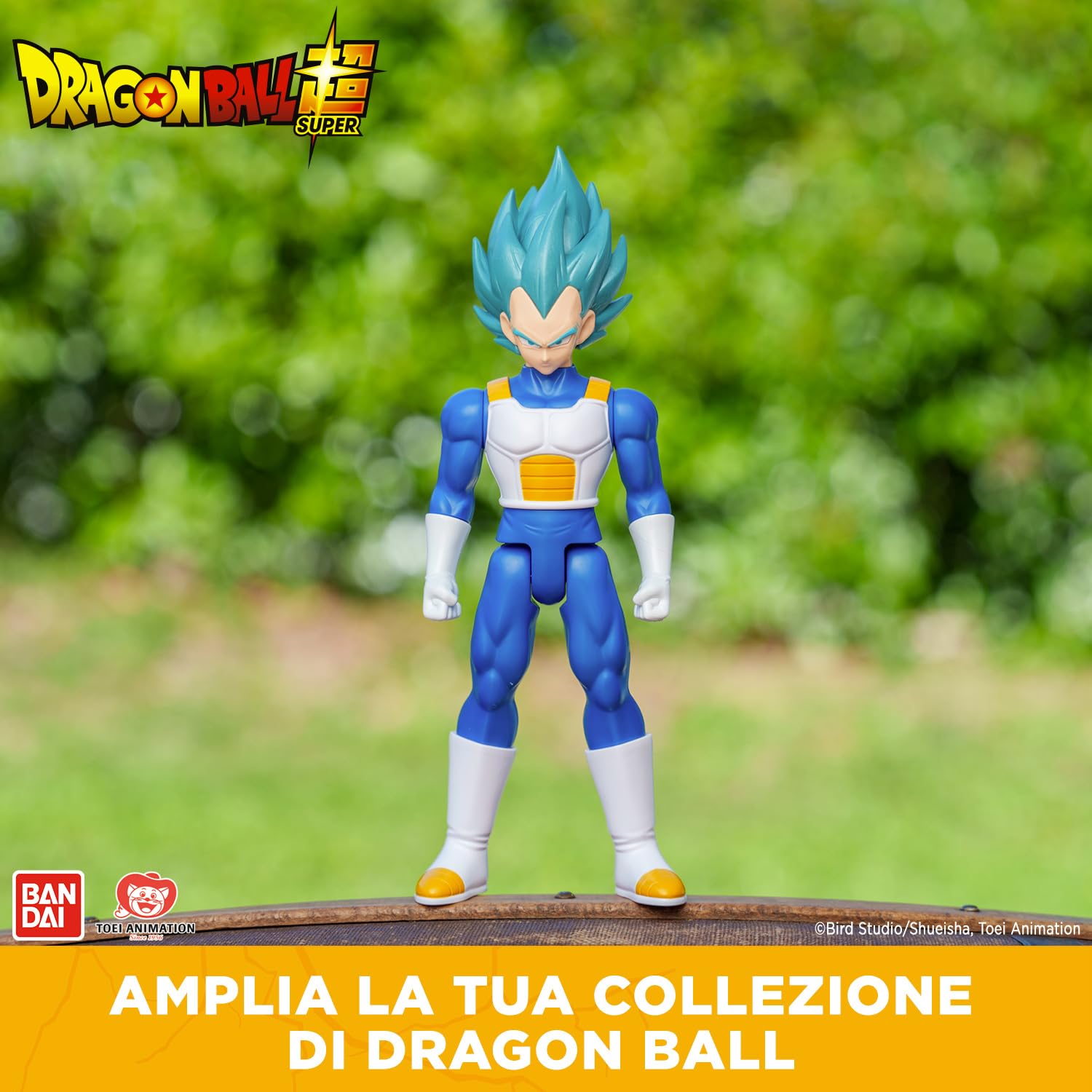 Dragon Ball Super Bandai Figurina Géante Limit Breaker 30 cm - Super Saiyan Vegeta Blue - Licenza ufficiale - Grande Figurina Vegeta articolata - Giocattolo per bambini 4 anni e + - 36732