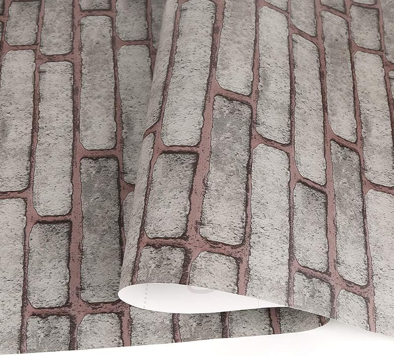 FENTIS Öntapadós Tapéta Szürke Vintage Stílus 0,4x5m Eltávolítható Dekoratív Faltapéta 2,2m² Lefedettség