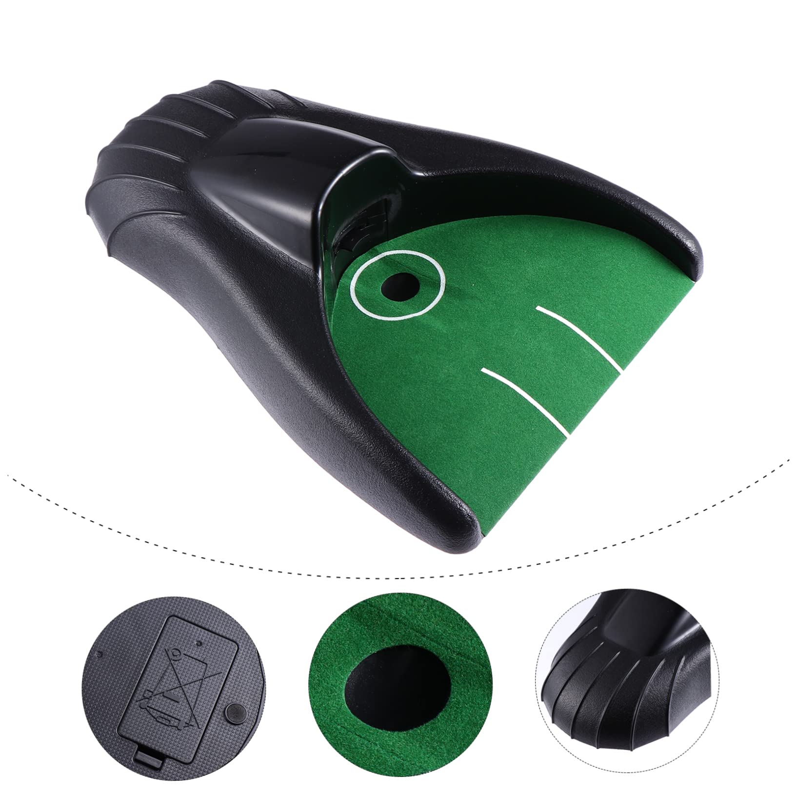 Automatic Golf Ball Returner Putt Practice Device for Indoor Training No Batteries Required Ideal Golf Supplies for Putting Cup Practice