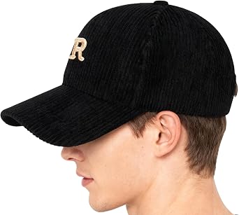Generisch Baseball Caps, Comfortable 3D Embossed Letter R Hat - Textured Baseball Hat, for Family Adults, Outdoor, Travel, Sports, Commuting, Leisure
