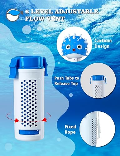 Miniatura 2 de Flotador de tabletas de cloro para bañera de hidromasaje, pequeño dispensador flotante de bromo de cloro para tabletas de 1 pulgada, mini clorador