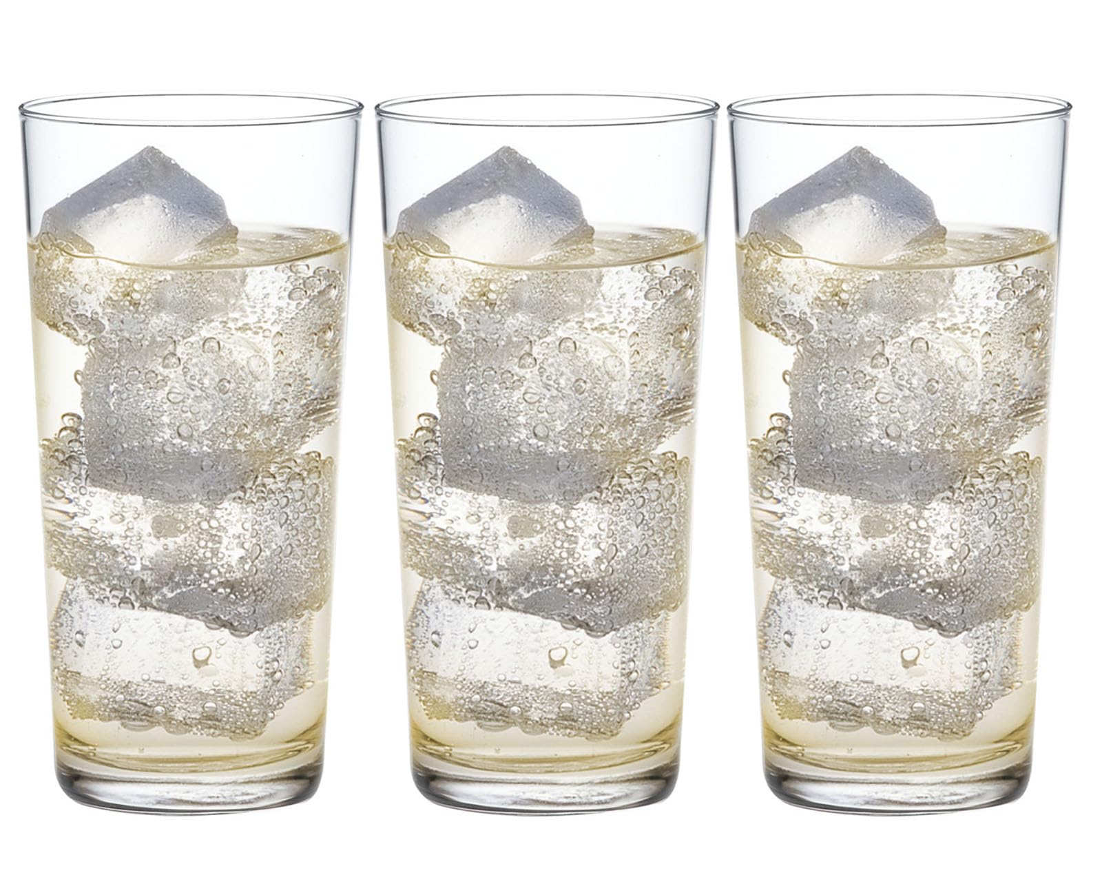 Toyo Sasaki Glass Tumbler, Long Tumbler, 13.5 fl oz (400 ml), Set of 3, Made in Japan, Dishwasher Safe, Glass Cup, Beer Glass, Highball Glass, Sour Glass, Shu Hi Glass, Thin, Commercial Glass, B-00113