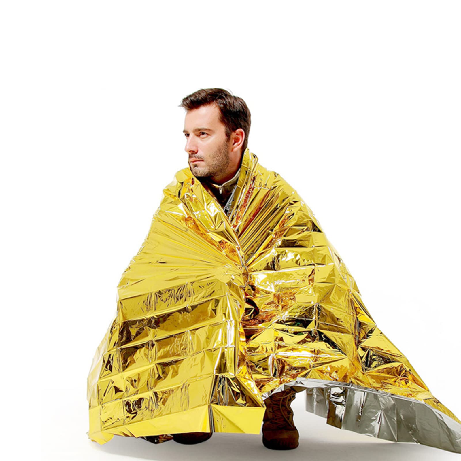 2 Coperte Termiche Di Sopravvivenza 160x210cm - Emergenza Outdoor E Trekking - Foto 3