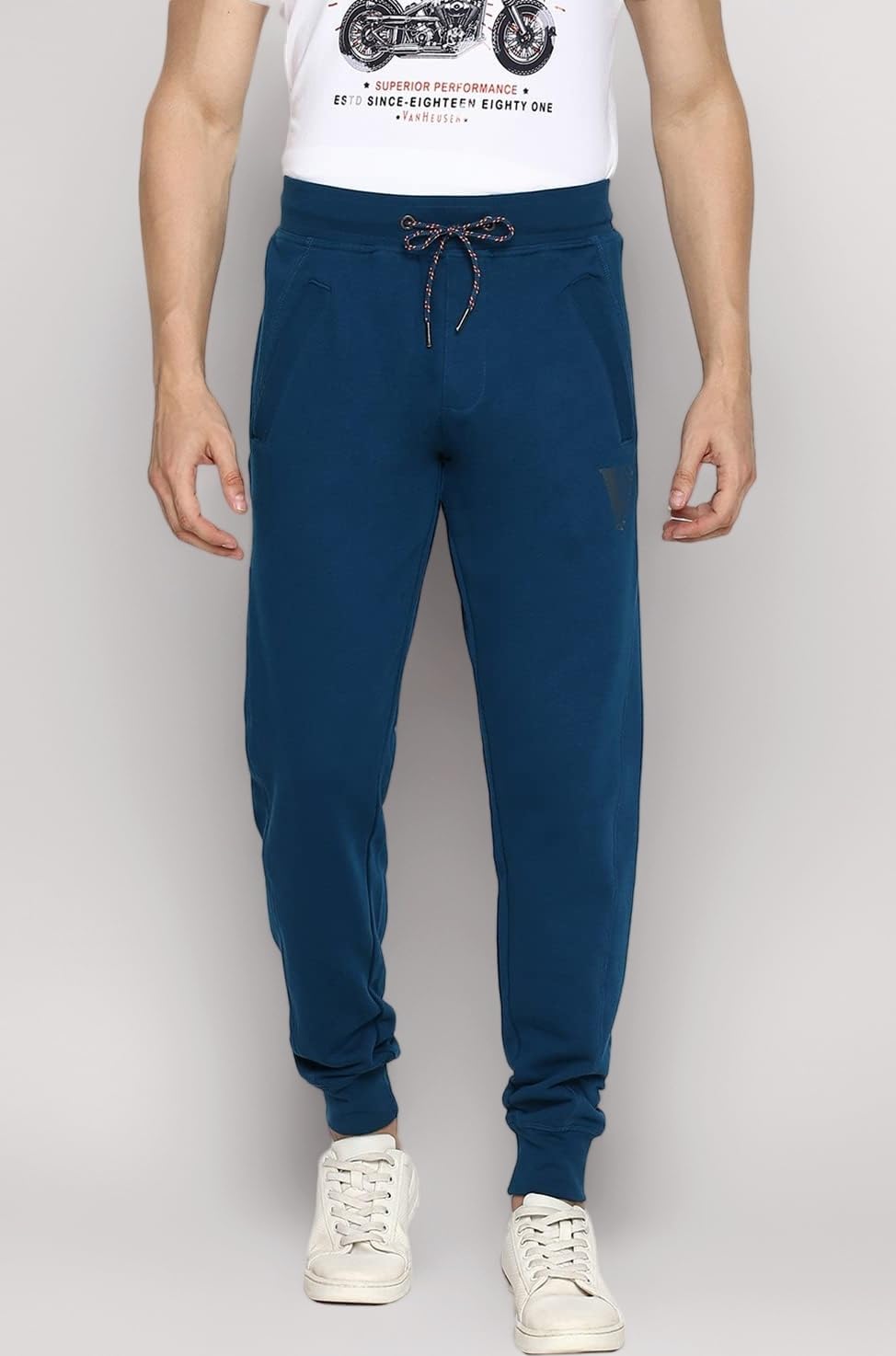 Men’s Track Pant - Jogger | Side Zipper Pockets |Mid-Rise| Comfort Fit | Cotton Terry Fabric for faster sweat absorption | Breathable & Casual | Easy Stain Release| Anti-static fabric | Activewear | Drawstrings | Style 50044
