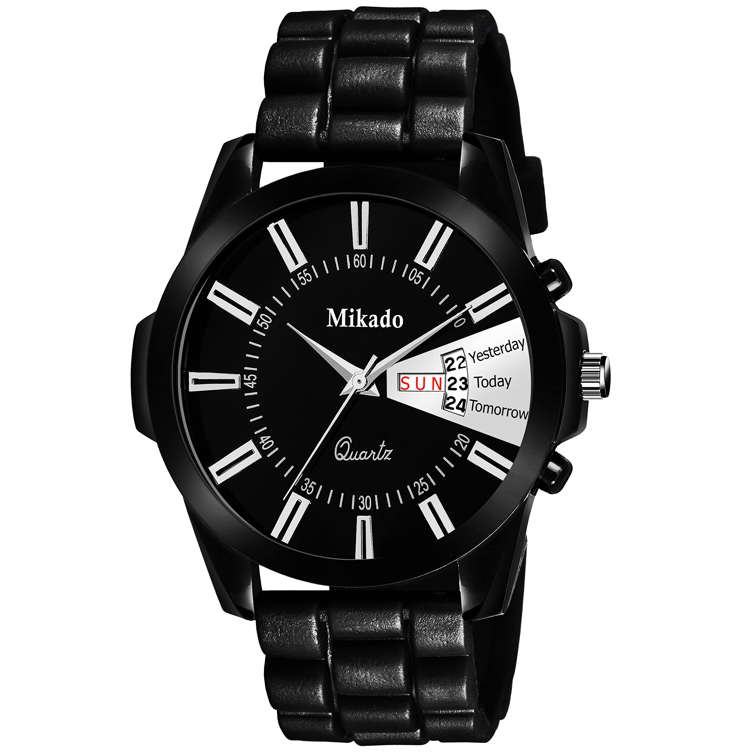 Mikado New Black Fashion Day and Date Analog Watch for Women. (B0B2W2R1FP) Amazon Price History, Amazon Price Tracker